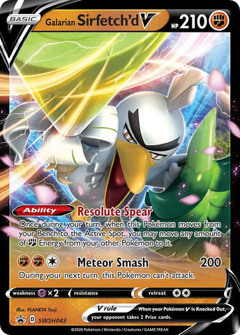 Galarian Sirfetch'd V - SWSH043 (SWSH043) (SWSH: Sword & Shield Promo Cards) (SWSD) Pokemon