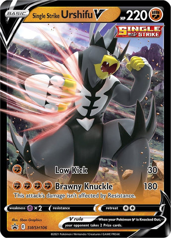 Single Strike Urshifu V - SWSH106 (SWSH106) (SWSH: Sword & Shield Promo Cards) (SWSD) Pokemon