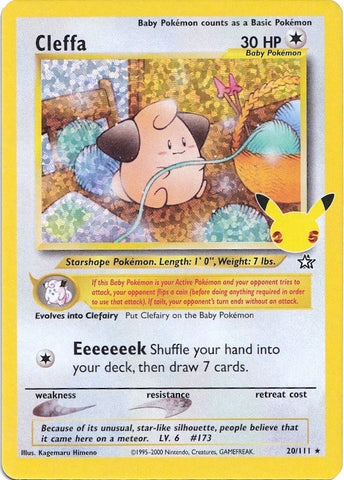 Image for Cleffa (20/111) (Celebrations: Classic Collection) - Pokemon