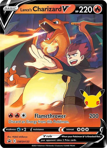 Lance's Charizard V - SWSH133 (SWSH133) (SWSH: Sword & Shield Promo Cards) (SWSD) Pokemon