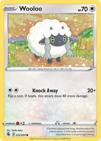 Wooloo - 222/264 (Cosmos Holo) (222/264) (Miscellaneous Cards & Products) (MCAP) Pokemon