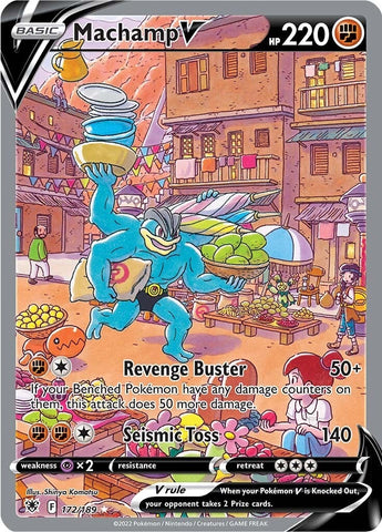 Image for Machamp V (Alternate Full Art) (172/189) (SWSH10: Astral Radiance) - Pokemon