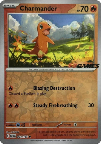 Image for Charmander - 004/165 (EBGames Exclusive) (004/165) (Miscellaneous Cards & Products) - Pokemon