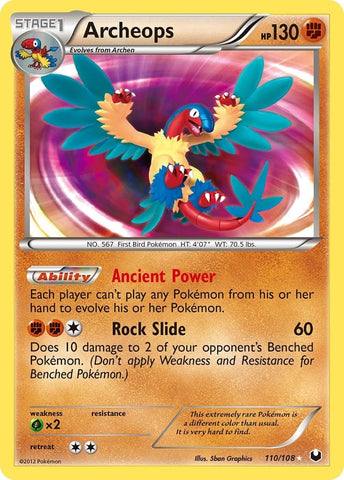 Archeops (110/108) (Dark Explorers) Pokemon