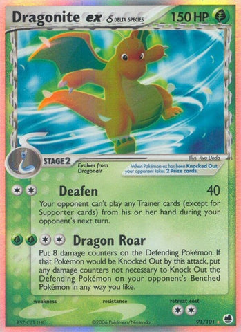 Image for Dragonite ex (Delta Species) (91/101) (Dragon Frontiers) - Pokemon