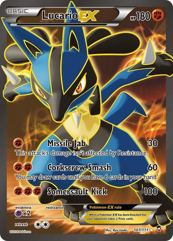 Image for Lucario EX (107 Full Art) (107/111) (XY - Furious Fists) - Pokemon