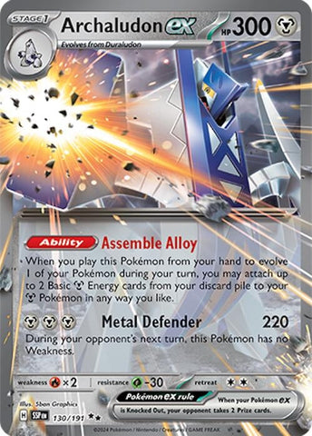 Image for Archaludon ex (130/191) (SV08: Surging Sparks) - Pokemon