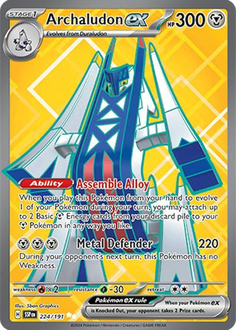 Image for Archaludon ex (224/191) (SV08: Surging Sparks) - Pokemon