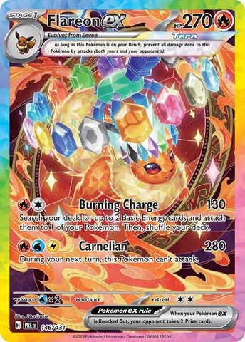 Image for Flareon ex (146/131) (SV: Prismatic Evolutions) - Pokemon