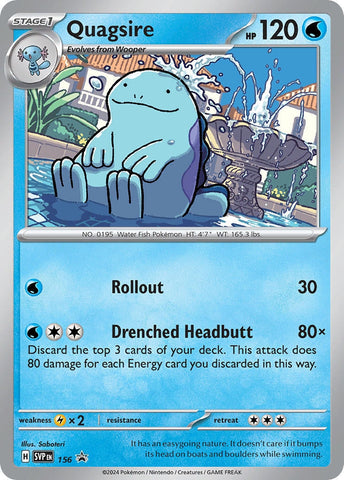 Image for Quagsire - 156 (156) (SV: Scarlet & Violet Promo Cards) - Pokemon