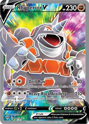 Image for Rhyperior V (Full Art) (181/189) (SWSH03: Darkness Ablaze) - Pokemon