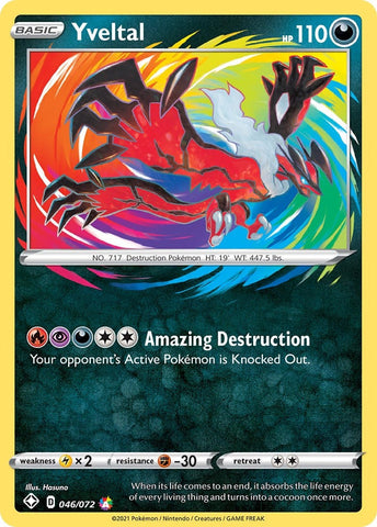 Image for Yveltal (046/072) (Shining Fates) - Pokemon