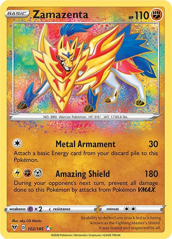 Image for Zamazenta (102/185) (SWSH04: Vivid Voltage) - Pokemon