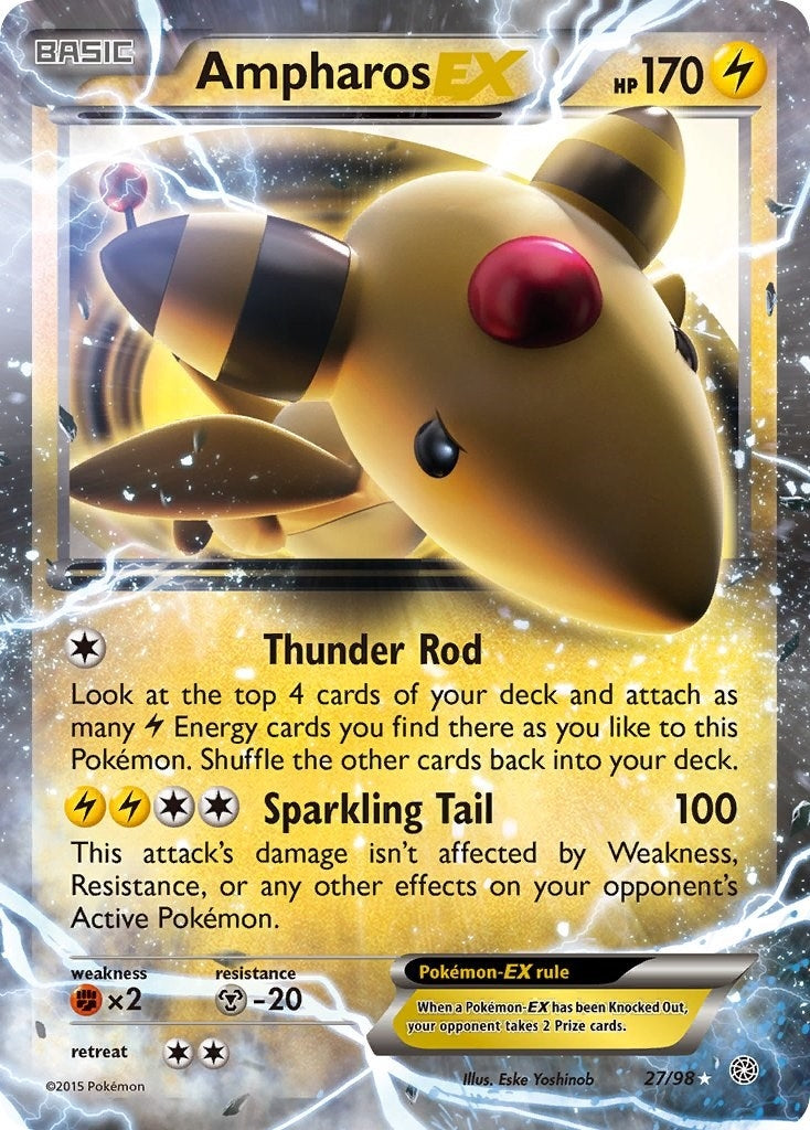 Image for Ampharos EX (27/98) (XY - Ancient Origins) (AOR) - Pokemon