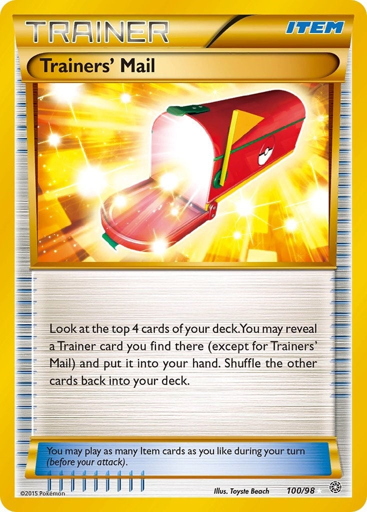 Trainers' Mail (Secret) (100/98) (XY - Ancient Origins) Pokemon