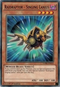 Raidraptor - Singing Lanius (CORE-EN014) (Clash of Rebellions) YuGiOh