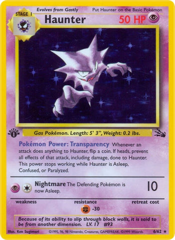Image for Haunter (6) (06/62) (Fossil) - Pokemon