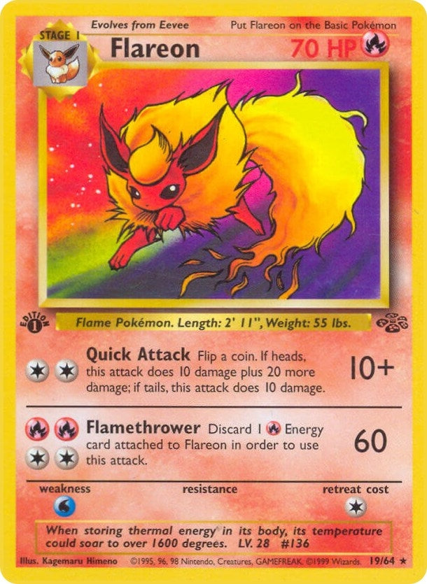 Flareon (19) (19/64) (Jungle) Pokemon