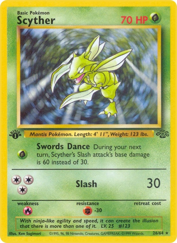 Scyther (26) (26/64) (Jungle) Pokemon