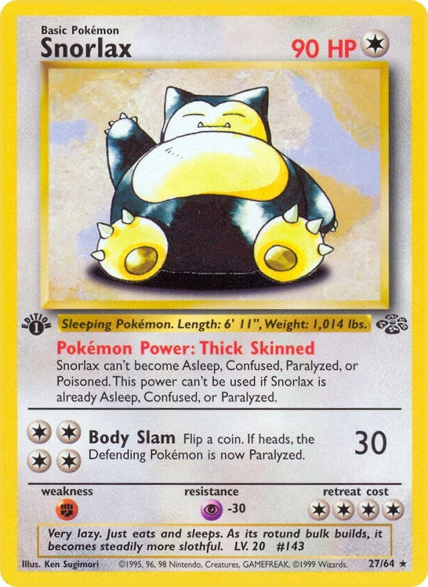 Snorlax (27) (27/64) (Jungle) Pokemon