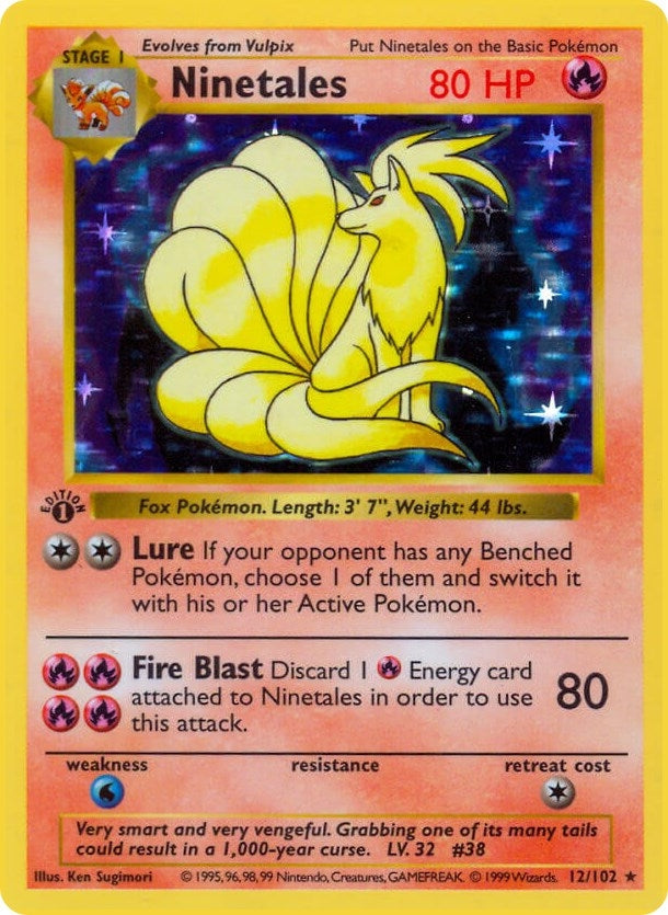 Image for Ninetales (012/102) - Pokemon
