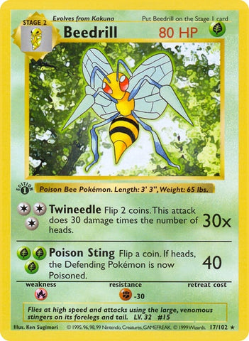 Image for Beedrill (017/102) - Pokemon