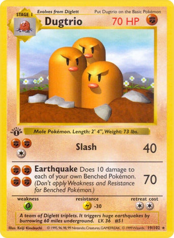 Image for Dugtrio (019/102) - Pokemon