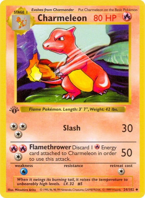 Image for Charmeleon (024/102) - Pokemon