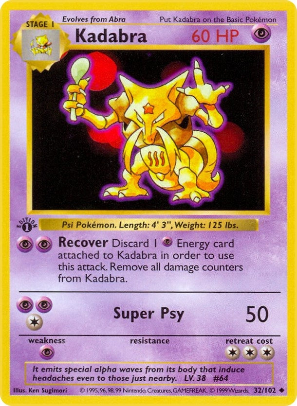Image for Kadabra (032/102) - Pokemon