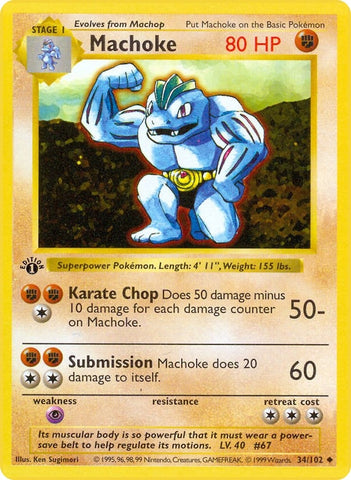 Image for Machoke (034/102) - Pokemon