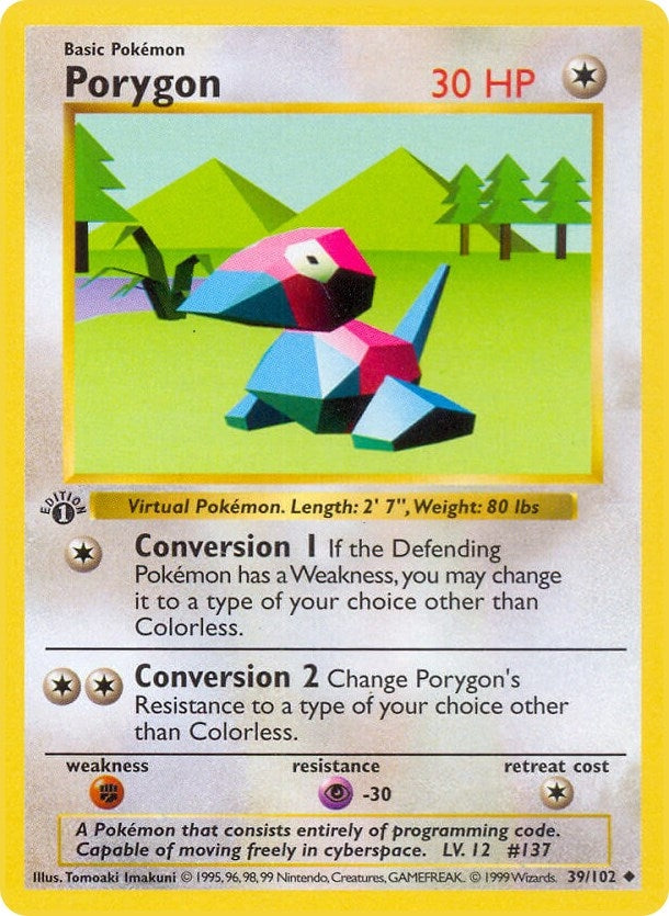 Image for Porygon (039/102) - Pokemon