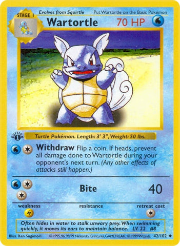 Image for Wartortle (042/102) - Pokemon