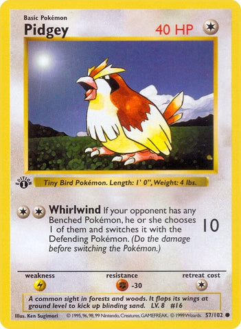Image for Pidgey (057/102) - Pokemon
