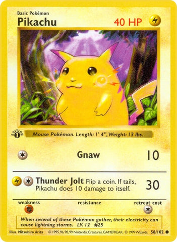 Image for Pikachu (058/102) - Pokemon