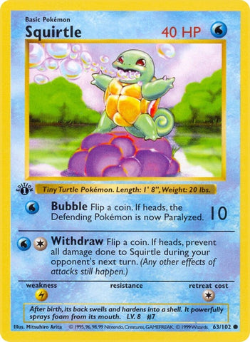 Image for Squirtle (063/102) - Pokemon