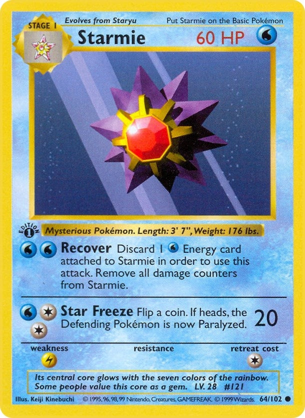 Image for Starmie (064/102) - Pokemon