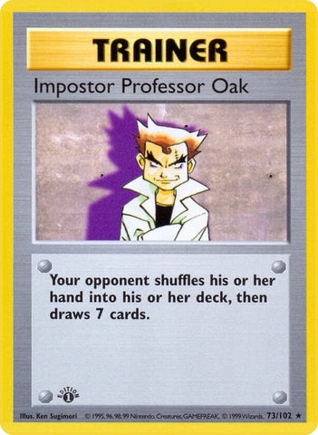 Image for Impostor Professor Oak (073/102) - Pokemon