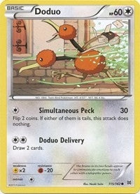 Image for Doduo (115) (115/162) (XY - BREAKthrough) (BKT) - Pokemon