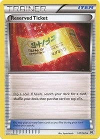 Image for Reserved Ticket (147/162) (XY - BREAKthrough) (BKT) - Pokemon