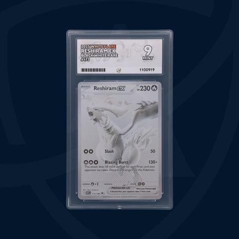 Reshiram ex - White Flare - 173/086 - Black White Rare - ACE 9 ACE Grading