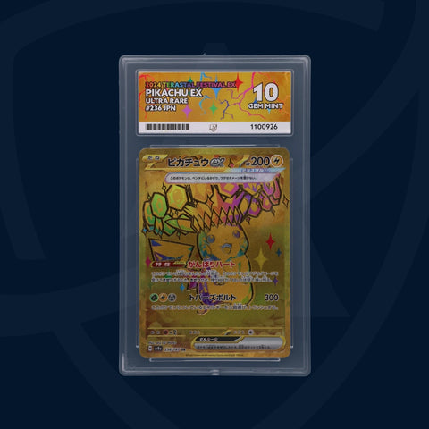 Pikachu ex - Terastal Festival ex - 236/187 - Ultra Rare - Japanese - ACE 10 ACE Grading