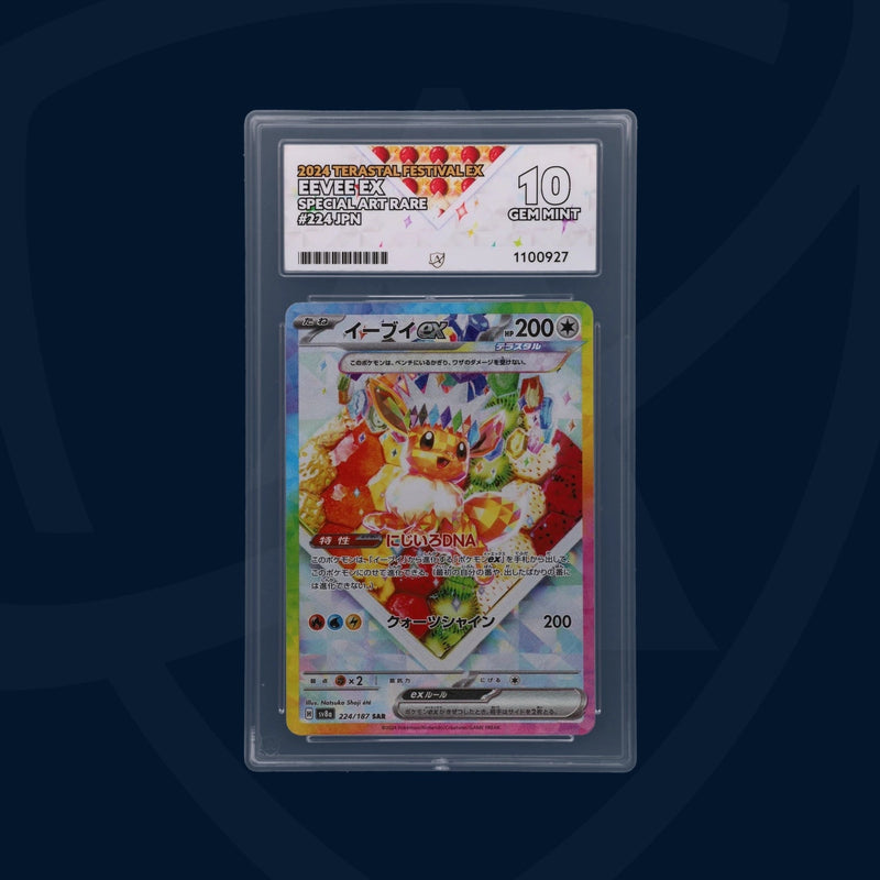 Eevee ex - Terastal Festival ex - 224/187 - Special Art Rare - Japanese - ACE 10 ACE Grading