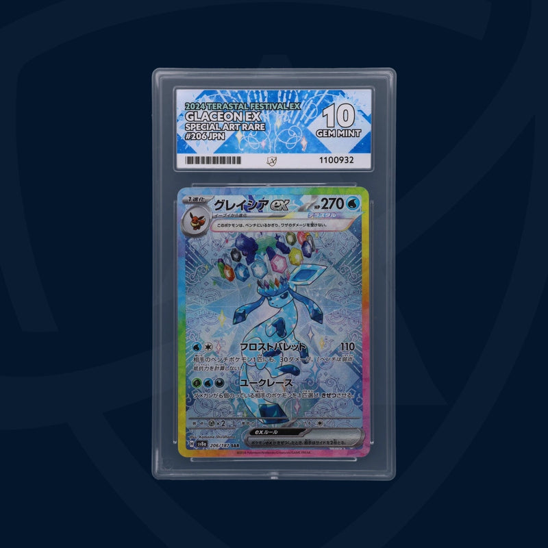 Glaceon ex - Terastal Festival ex - 206/187 - Special Art Rare - Japanese - ACE 10 ACE Grading