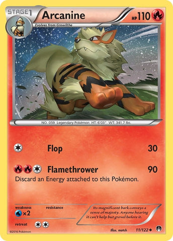 Image for Arcanine (11/122) (XY - BREAKpoint) (BKP) - Pokemon