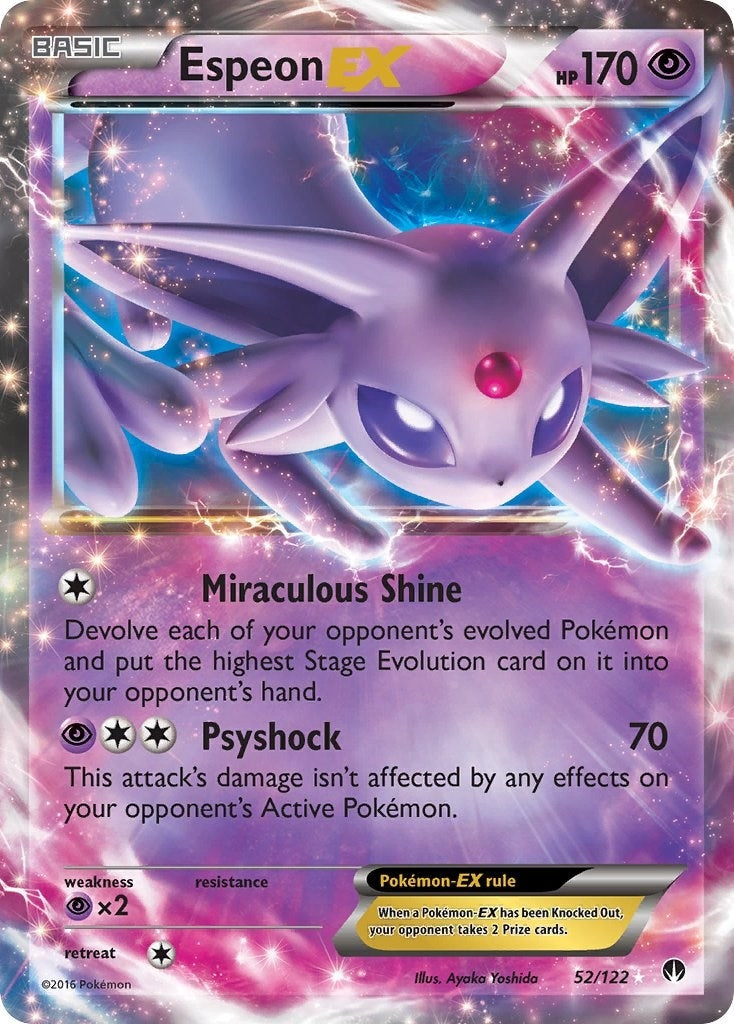 Espeon EX (52/122) (XY - BREAKpoint) (BKP) Pokemon
