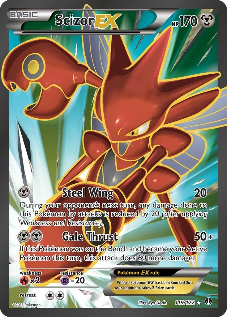 Scizor EX (Full Art) (119/122) (XY - BREAKpoint) (BKP) Pokemon