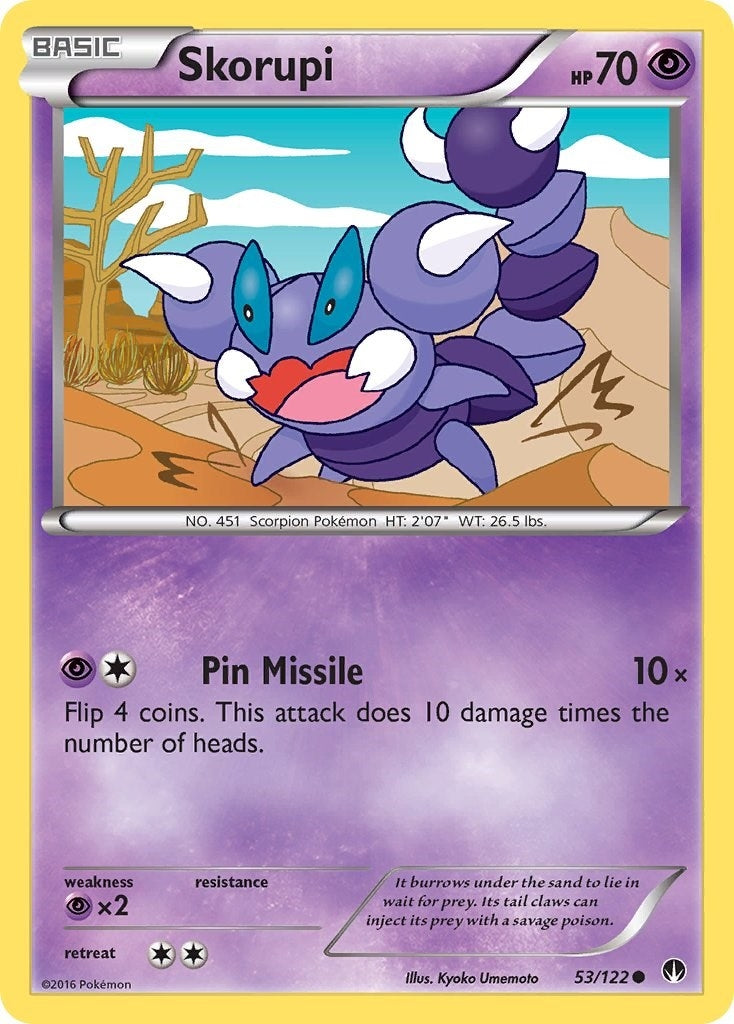 Skorupi (53/122) (XY - BREAKpoint) Pokemon