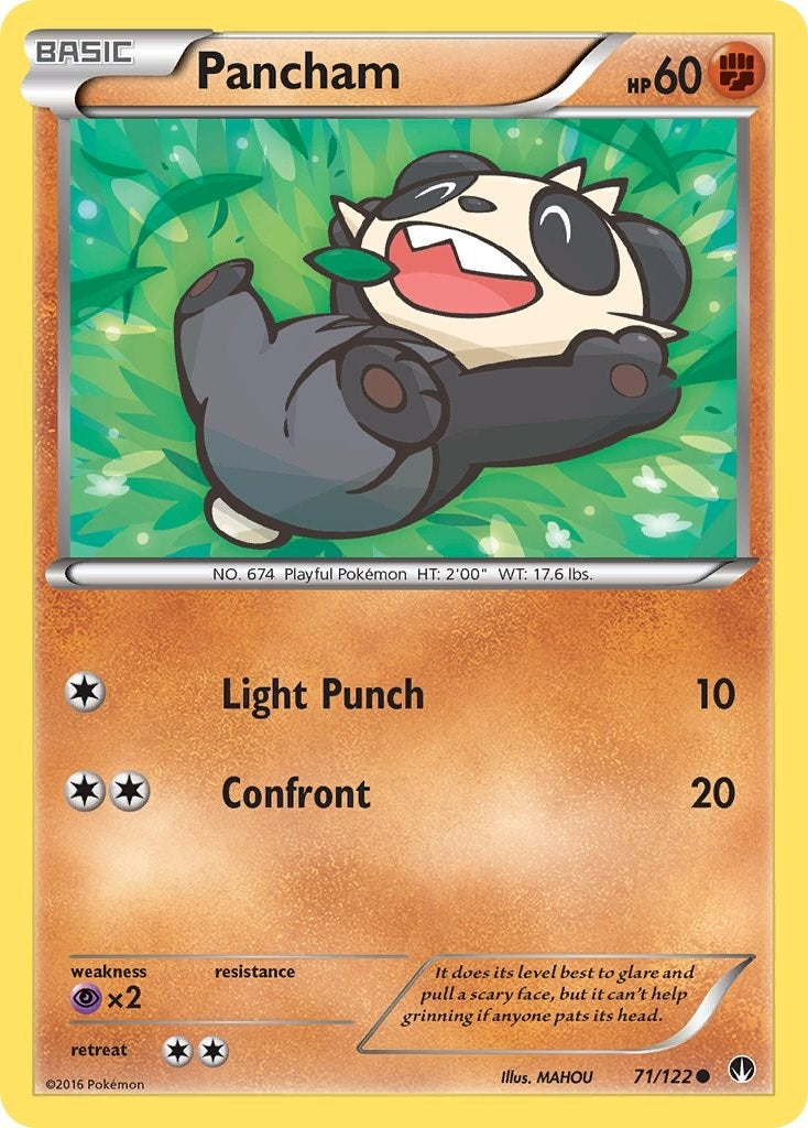Image for Pancham (71/122) (XY - BREAKpoint) (BKP) - Pokemon
