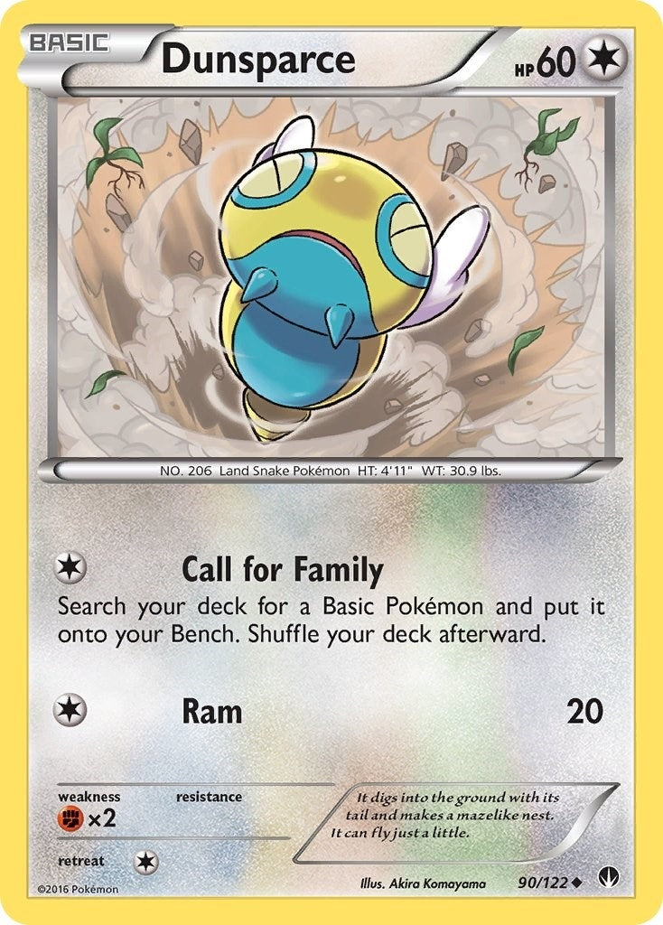 Image for Dunsparce (90/122) (XY - BREAKpoint) (BKP) - Pokemon