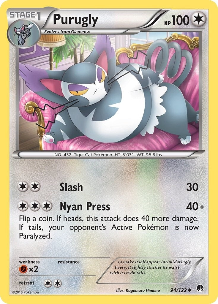 Purugly (94/122) (XY - BREAKpoint) Pokemon